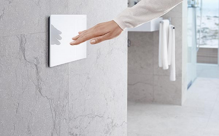 Клавиша смыва Geberit Sigma 70 115.630.SI.1 белая фото