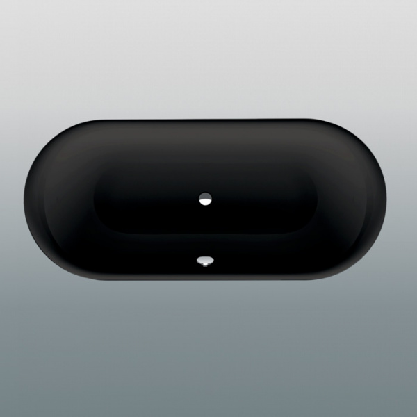 Стальная ванна BetteLux Oval 3466-035 180х80 черная матовая фото