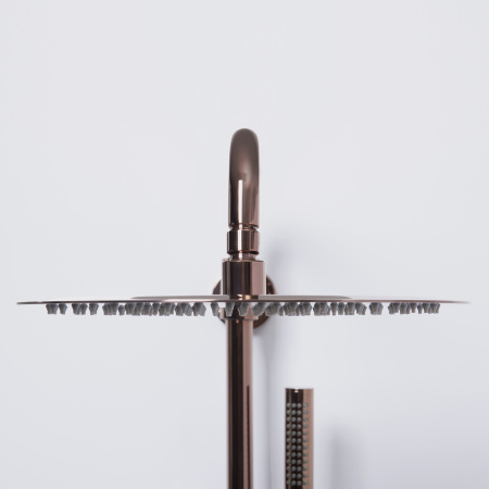 Душевая система с термостатическим смесителем WasserKRAFT Thermo A18301 розовое золото фото