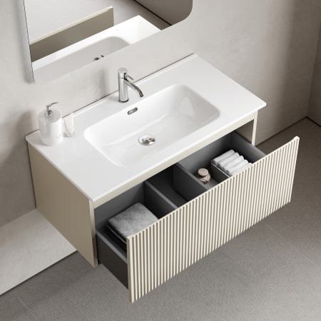 Тумба под раковину Sancos Snob R 1.0 SNR1.090CE Beige Soft фото