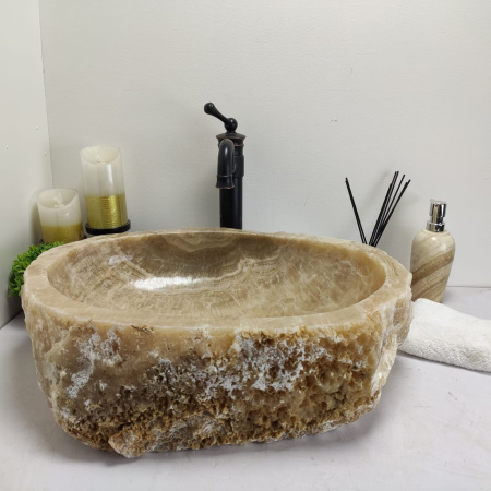 Накладная раковина из оникса Erozy Sunset EO-00518 (56*44*15см) фото