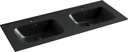 Двойная раковина Ceramica Nova Element CN7004MB 121x46 черная матовая фото
