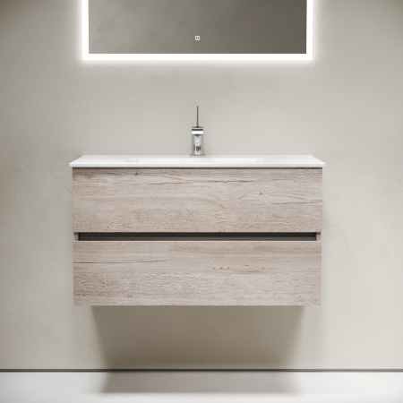 Тумба под раковину Sancos Urban UR90EG дуб галифакс натуральный фото