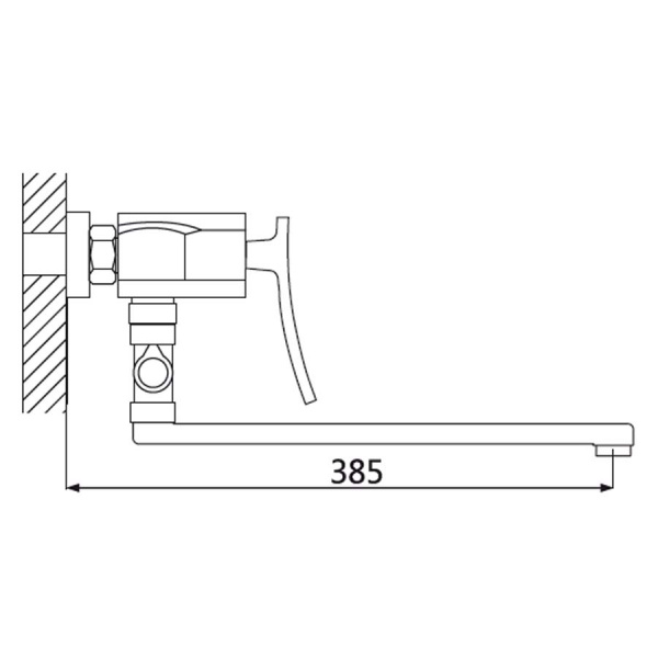 Смеситель для ванны с душем Oute T33 T3323 фото