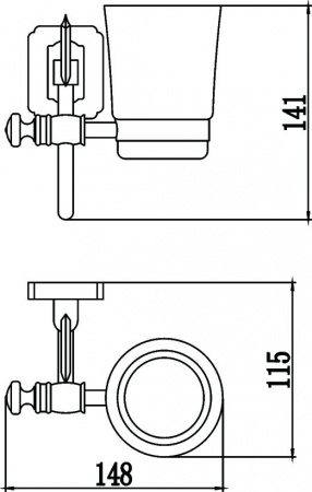 Стакан для зубных щеток Savol 64 S-006458 фото