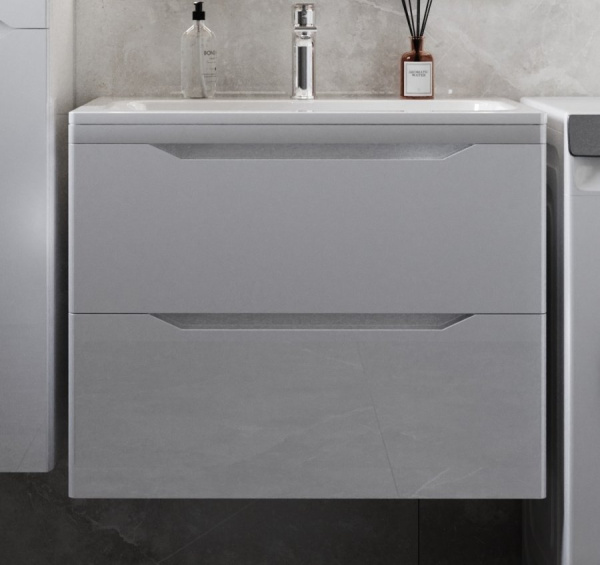 Тумба под раковину Style Line Марелла 70 Люкс Plus СС-00002408 белый глянец антискрейтч фото