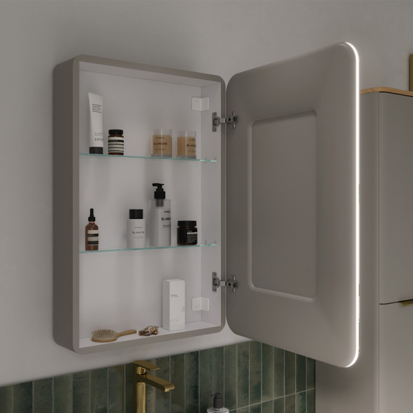 Зеркальный шкаф с подсветкой EQUIL Desert 57 szDSRT.LED57.R-25 правый, амарок фото