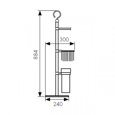Напольная стойка для туалета Kaiser KH-4615 фото