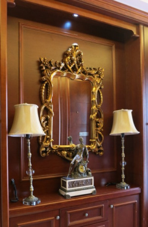 Зеркало в раме Art-Zerkalo Floret FA002GL 76x123 см фото