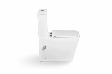 Унитаз напольный безободковый с функцией биде SantiLine SL-5017SM-BD фото
