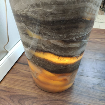 Раковина напольная из оникса Grey ON-01351 (40*40*90) фото