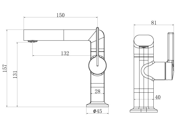 Смеситель для раковины Vincea TG VBF-5TG1CH хром фото