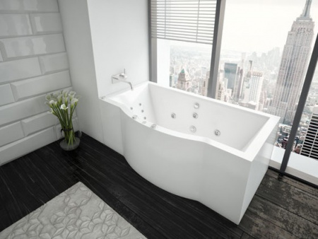 Акриловая ванна Aquatek Гелиос без гидромассажа 180x90 с фр. экраном фото