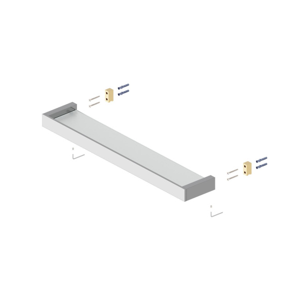 Полка стеклянная Timo Petruma 15272/13 Никель фото