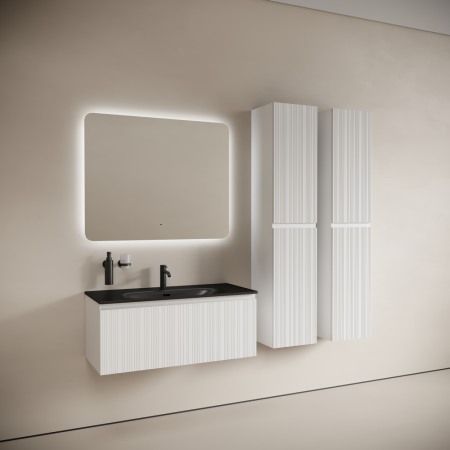 Тумба под раковину Sancos Code CD100W белая фото