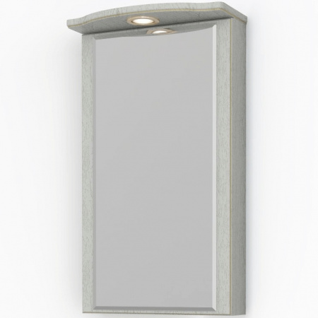 Зеркало-шкаф угловой Kaksa Патина 004501 бежевый с золотом фото