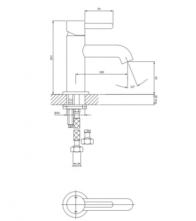 Cмеситель для раковины Omnires Y Y1210CR фото