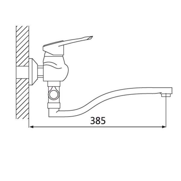 Смеситель для ванны с душем Oute T08 T0823 фото