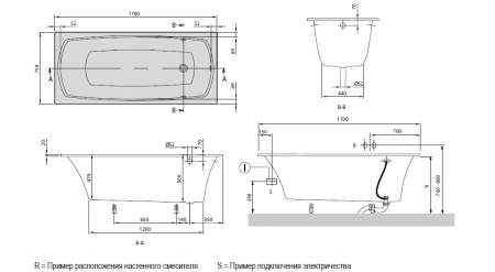 Квариловая ванна Villeroy & Boch My Art UBQ170MYA2V-01 170x75 фото