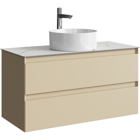 Тумба под накладную раковину Aqwella Geometria 100 GE01102MD морская дюна фото