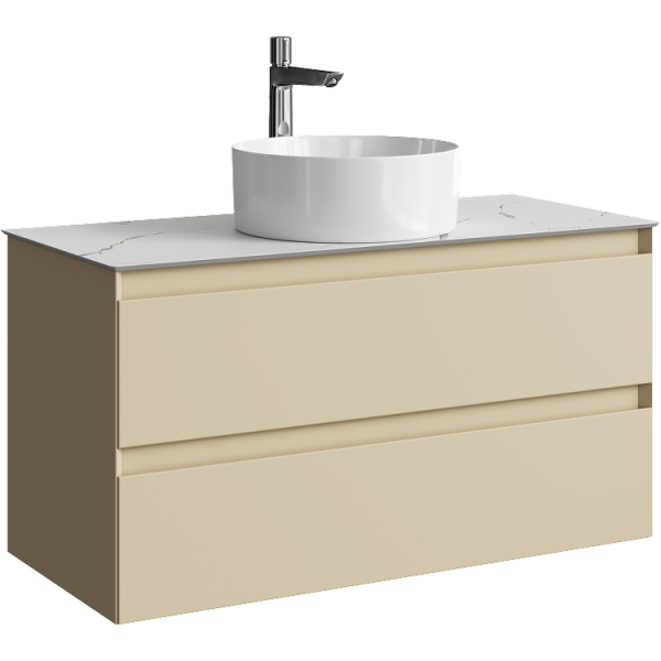 Тумба под накладную раковину Aqwella Geometria 100 GE01102MD морская дюна фото