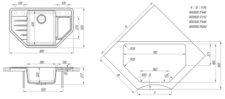 Кухонная мойка РИО Dr. Gans 25.080.C0800 латте фото