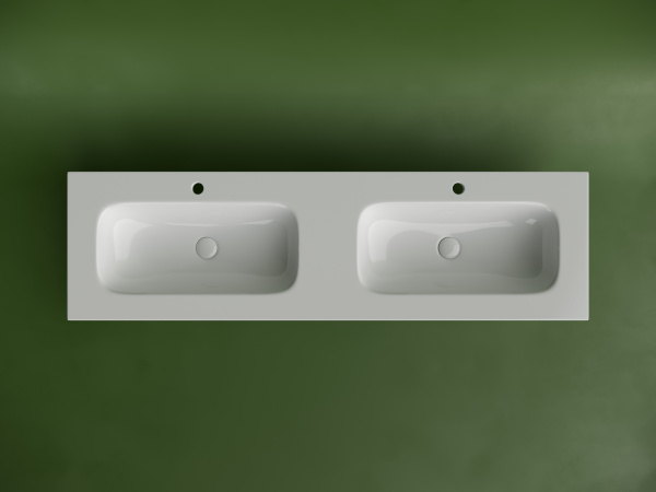 Двойная раковина Ceramica Nova Grace CN7023 161x45 фото