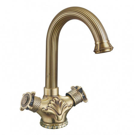 Смеситель для раковины двухвентильный Zorg Antic A 2008U-BR фото