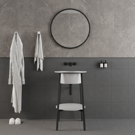 Консоль с керамической раковиной Abber Bequem AC2130 фото