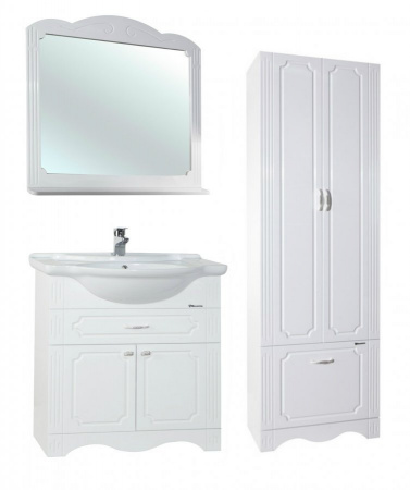 Тумба под раковину Bellezza Кантри-75 белая фото