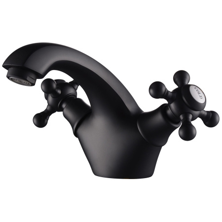 Смеситель для раковины двухвентильный Kaiser Grace 52011-2 черный матовый фото