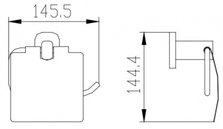 Держатель для туалетной бумаги Kaiser Oval KH-2040 фото