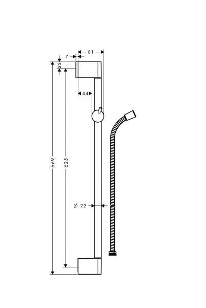 Душевая штанга Hansgrohe Unica Crometta 27615000 фото