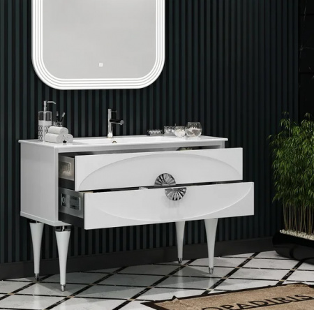 Мебель для ванной Smile Ибица 120 белый/хром фото