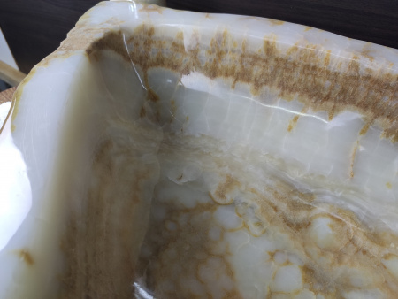 Раковина из оникса Indo Erozy Green XL EO-00057 фото