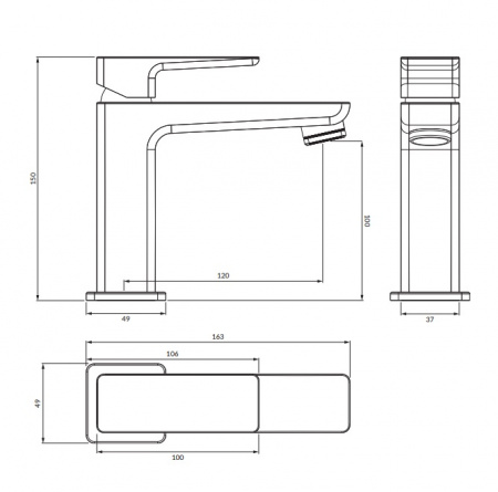 Cмеситель для раковины Omnires Parma PM7411IN никель фото