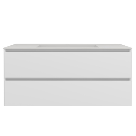 Тумба под раковину Vincea Luka Soft-Touch VMC-2L100MW белая матовая фото