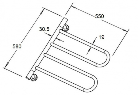 Электрический полотенцесушитель Zorg Antic ZR 011 фото