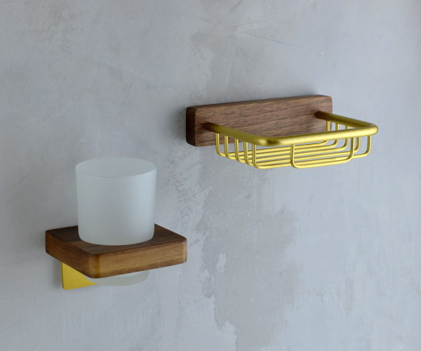 Мыльница настенная Bronze de Luxe Forest 10703G матовое золото фото