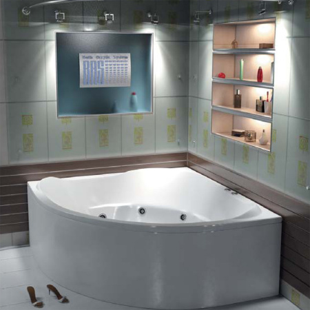 Ванна акриловая с гидромассажем Bas Ривьера 161х161 фото