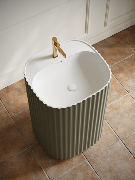 Напольная раковина AltroBagno Koko 500 Gray Green AltroBagnoKoko500GrayGreen фото