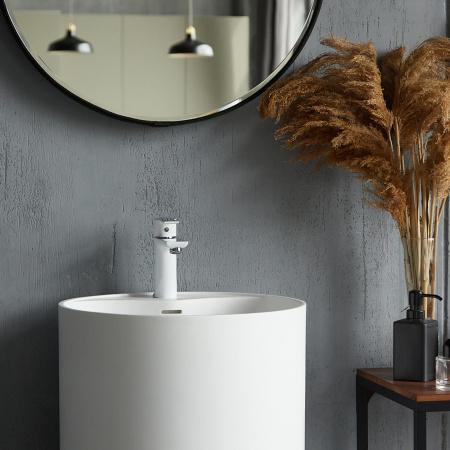 Напольная раковина Montebianco Pisa Rubinetto 11234 45x45 фото