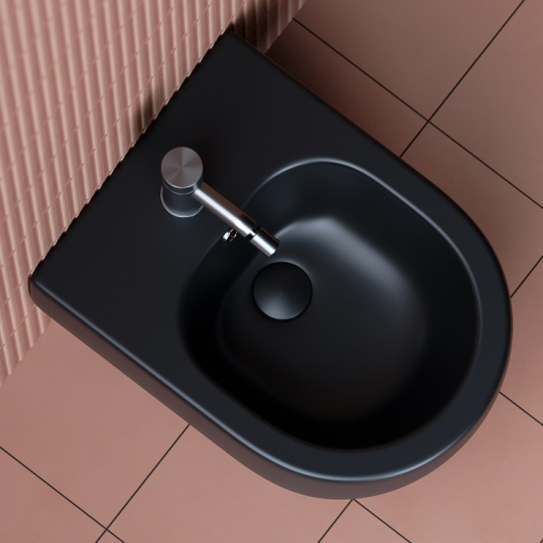 Биде подвесное Ceramica Nova Play CN3002MB черное матовое фото