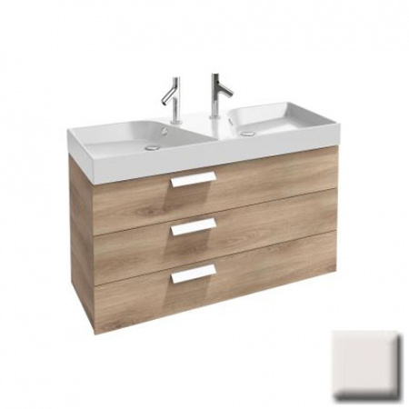 Тумба с двойной раковиной Jacob Delafon Rythmik EB1311-G1C 120 см белая фото