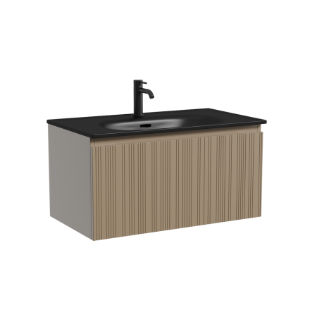 Тумба под раковину Sancos Code CD80GB серо- бежевая фото