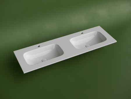 Двойная раковина Ceramica Nova Grace CN7022 141x45 фото