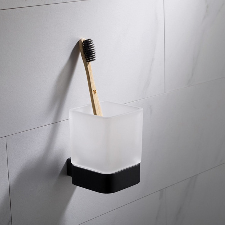 Стакан для зубных щеток Timo Selene 14033/03 черный фото