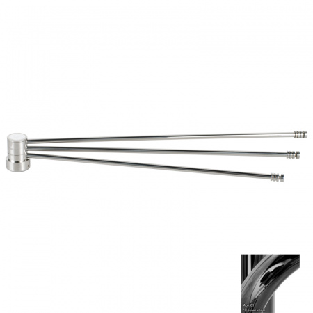 Вешалка для водяных полотенцесушителей Сунержа Веер 01-2001-0460 черный хром фото