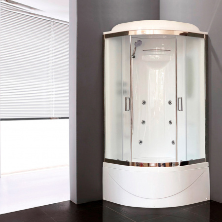 Душевая кабина Royal Bath ВК RB90BK2-M-CH 90x90 фото