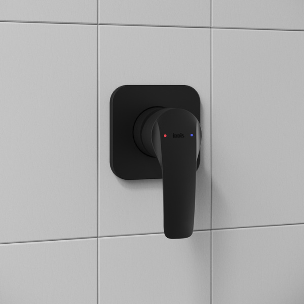 Душевая система скрытого монтажа Iddis Optima Home OPHBL01i66 черная матовая фото